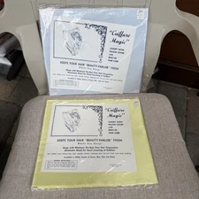 Vintage Coiffure Magic Satin Pillow Cover Luxury Hair Care New Old Stock NOS