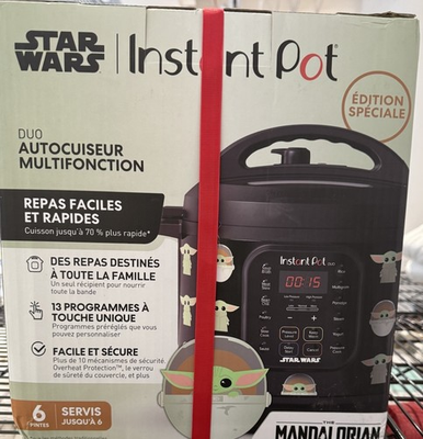 #ad Star Wars Instant Pot Duo 7 in 1 Mandalorian Yoda 6Qt Multi Use Pressure Cooker $149.99