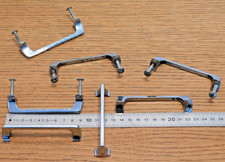LOT 7 poignée vintage DESIGN métal plein CHROME de TIROIR mobilier MEUBLE buffet