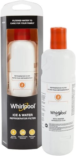 Genuine Whirlpool Ice and Water Refrigerator Filter 2 Orange WHR2RXD1 NEW - Picture 2 of 4
