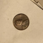 AU 1910 LINCOLN WHEAT CENT ERROR COIN. LAMINATION DEFECT/DIE CRACK ON OBVERSE