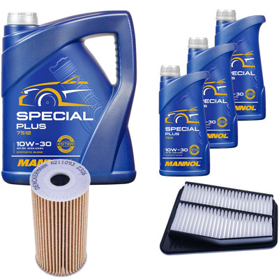DENCKERMANN Inspektionspaket MANNOL Special Plus 10W-30 8L für KIA Stinger 3.3