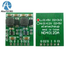 Dual Output DC-DC 7-30V to 3.3V 5V 12V Step-down Buck Converter Power Module 10W