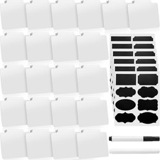 29 Pieces Basket Labels Clip on for Storage Bins Includes 22 Kitchen Bin Label H