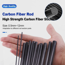 Fishing Rod Repair 1mm~16mm*10cm Carbon Fiber Sticks for Broken Fishing Pole
