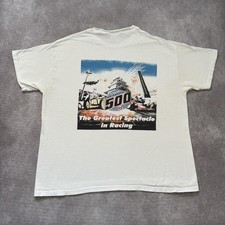 Vintage 2008 Indianapolis 500 Shirt Mens XL White Racing Graphic Indy