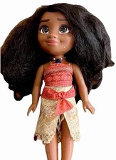 Moana Singing Doll Original Disney 14 Light Up Necklace Voice Works
