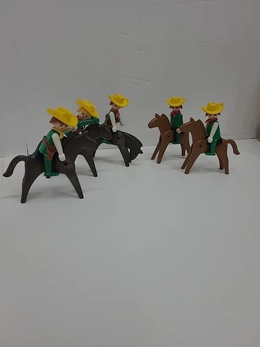 Playmobil Vintage Western Cowboy Playset Lot of 5