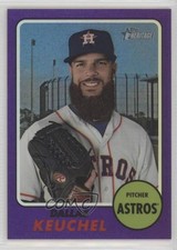 2017 Heritage High Number Hot Box Chrome Purple Refractor Dallas Keuchel 1u6