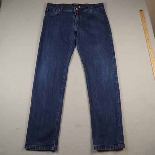 Kiton Napoli Selvedge Denim Jeans Mens 38x33 Made In Italy Cotton Elastane