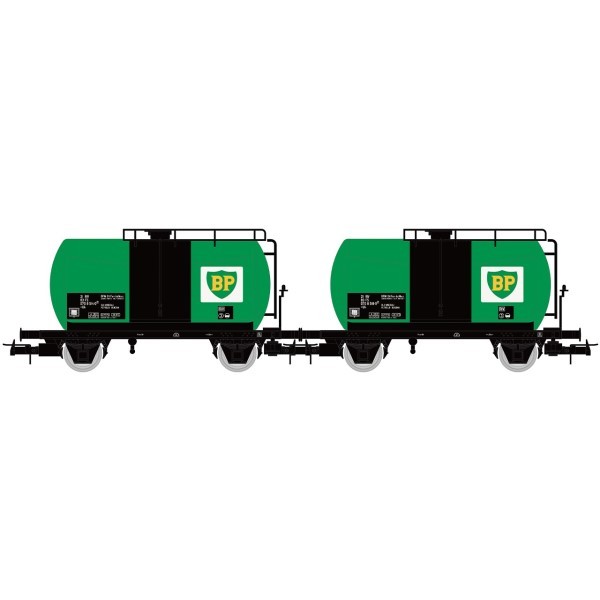 Rivarossi HR6567 H0 2Er Set Kesselwagen, Fs, Ep. Iv 'Bp' H0 + Neu-image