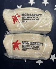 2 pair MCR SAFETY Sidekick Leather Work Gloves LARGE 16017L Sewn with Kevlar 2pr