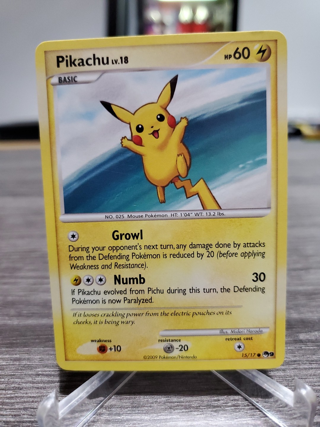 Pikachu 15/17 POP Series 9. Pokemon TCG NM 
