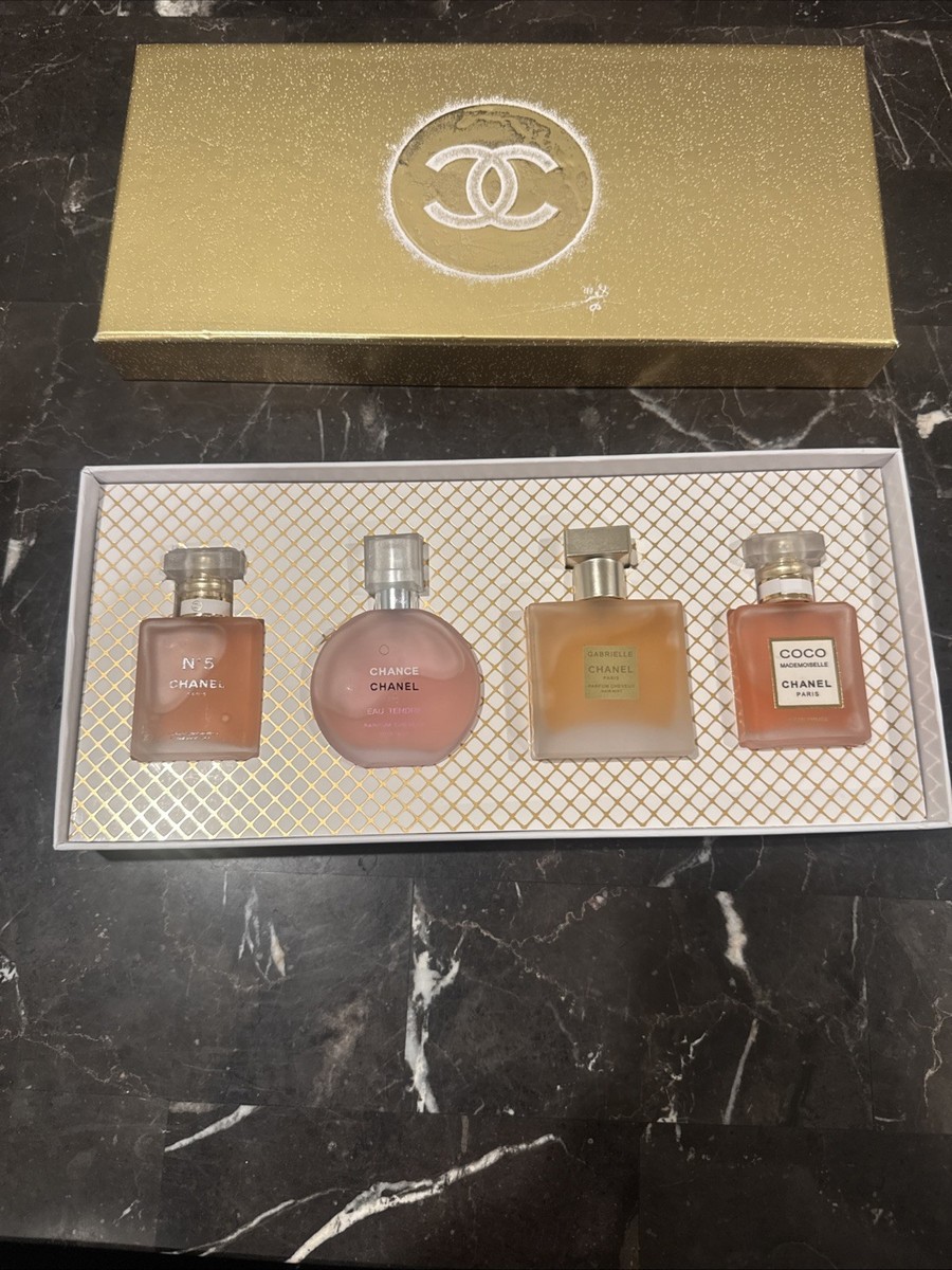Chanel Perfume Hair Mist Collection 4 x 25ml Limited Edition Gift