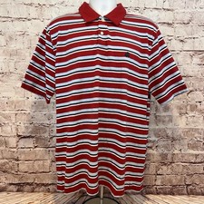Brooks Brothers Men s Red Striped Short Sleeve 100 Cotton Polo Shirt Size XL