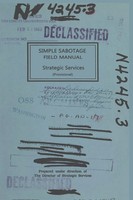 Simple Sabotage Field Manual U. S. Office Of Strategic Services (U. A.) Buch