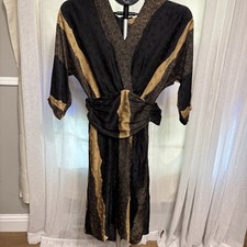 Saint Romei Vintage 100% Silk Abstract Y2K 90s Cocktail Dress Size 6-8