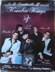 KUMBIA KINGS PROMO POSTER "4" a.b. quintanilla iii frankie j dj kane cruz 2003