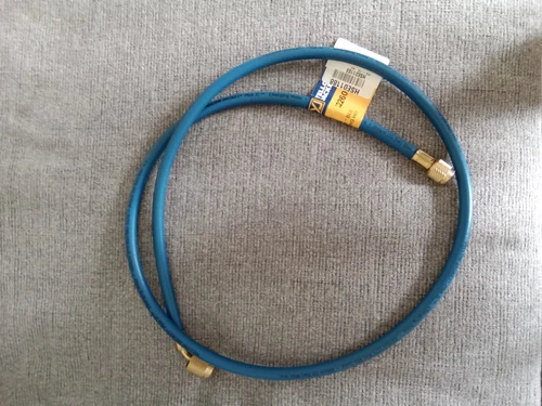 NEW YELLOW JACKET 22260 PLUS II 1/4" BLUE HVAC HOS 60" WITH LOW LOSS FITTING