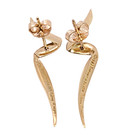 VINTAGE TIFFANY & CO 18K YELLOW GOLD 1983 Chrysalis PALOMA PICASSO EARRINGS 7856 — photo 4