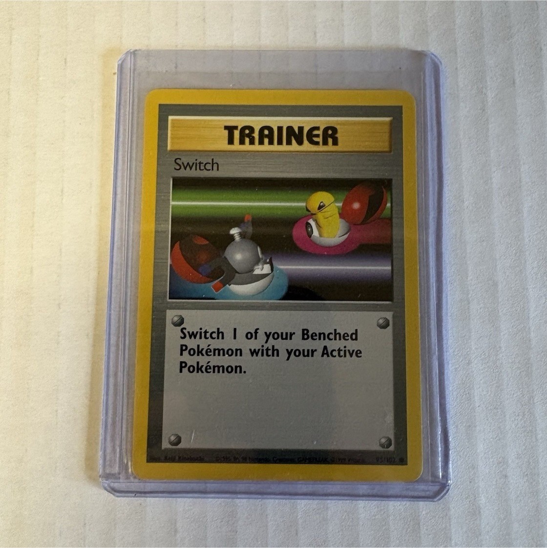 Pokémon TCG Switch 95/102 Base Set Regular Trainer Card 1999 WOTC