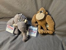 Disney Store Jungle Book Plush Lot King Louie Ape  Hathi Jr Elephant w/Tags-B13