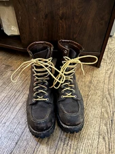 Vintage Redwing Leather Moc Toe Boots Size Men 7.5 D