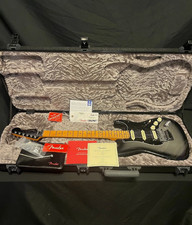 2024 Fender American Ultra Luxe Stratocaster Floyd Rose HSS Guitar-Silverburst