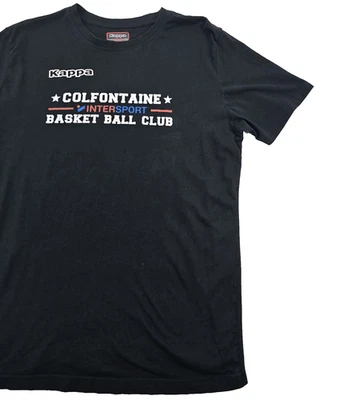 T-shirt de basket-ball noir à manches courtes pour hommes Kappa XXL - Photo 1/4