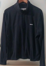 Lands' End Quarter Zip Fleece Pull Over Sweater Gorpcore Mens Size L 42-44 USA