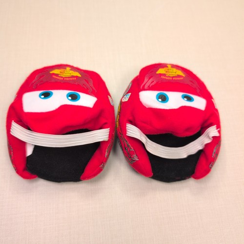 Build-A-Bear Red Lightning McQueen Slippers Disney Cars Piston Cup Shoes - Picture 3 of 4