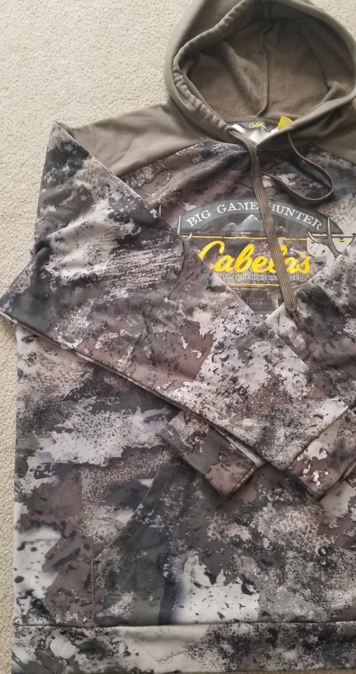 CABELAS EST 1961 CAMOUFLAGE HOODIE  SIZE XL TG. EUC  - Image 2 of 4