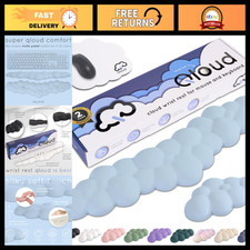 Ergonomic Blue Cloud Keyboard Wrist Rest  Mouse Pad Set, Memory Foam, Non-Slip