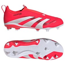 Adidas Kids Predator League Laceless FG - Lucid Red/Footwear White/Core Black