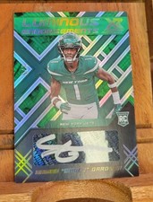 2022 Panini XR Ahmad Sauce Gardner Luminous Endorsements Rookie Auto /5 RC Jets