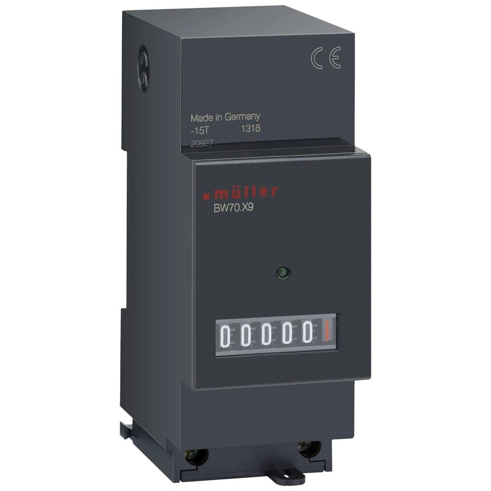Compteur d'heures de fonctionnement Müller BW 70.29 24V 50-60Hz Minuterie à - Photo 1/2