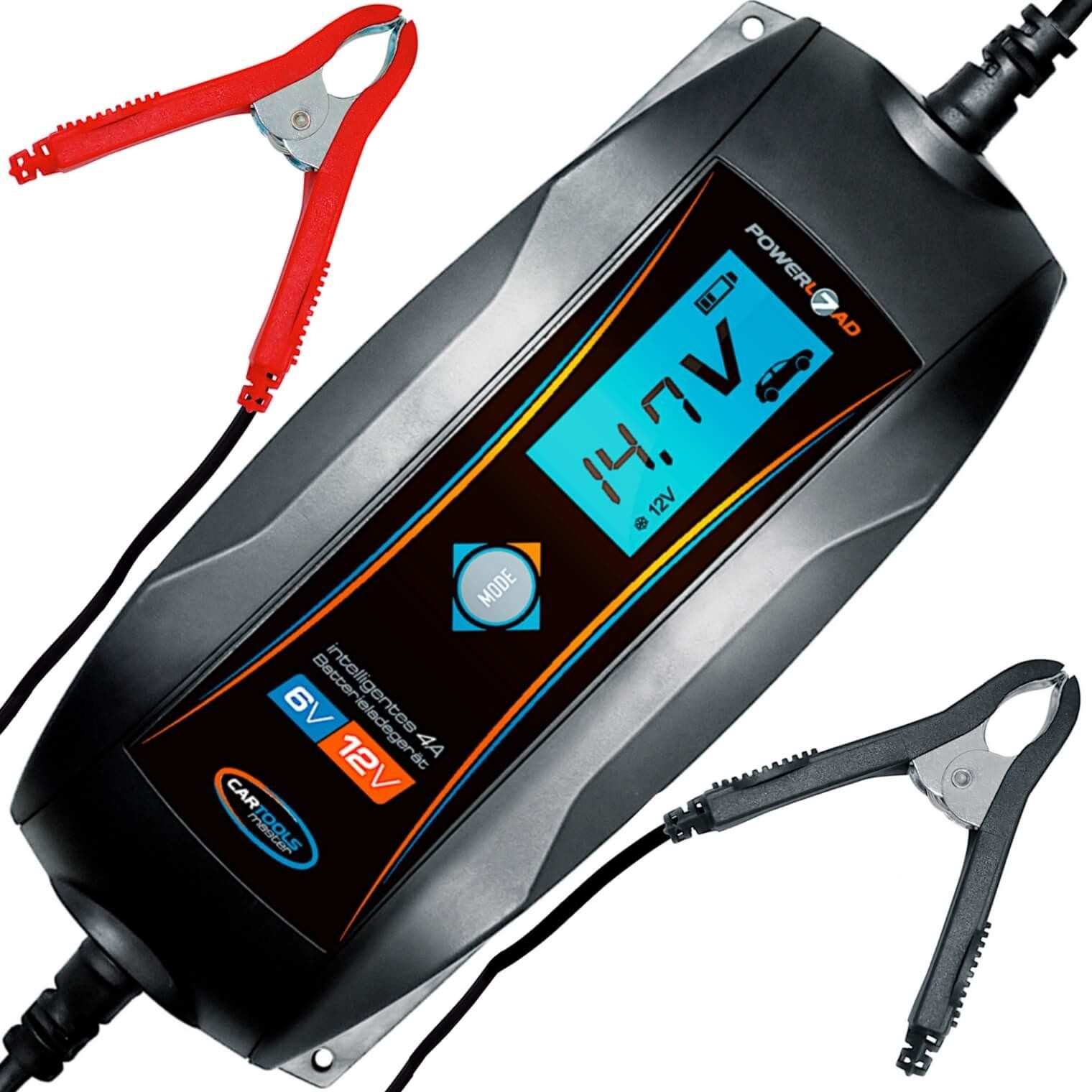 Autobatterie-Ladegerät 12V Batterieladegerät 4A Vollautomatisches 6Volt Batterie