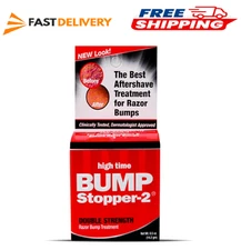 Bump Stopper 2 Double Strength Razor Bump Treatment | Aftershave For Men - 0.5oz
