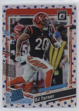 2023 Panini Donruss Optic Rated Rookie Stars Prizm DJ Turner #220 12b6