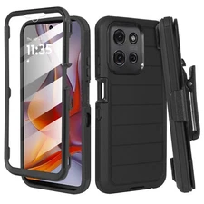 For Motorola G Power 5G 2025/G Play 2025 Defender Case Belt Clip Holster Series