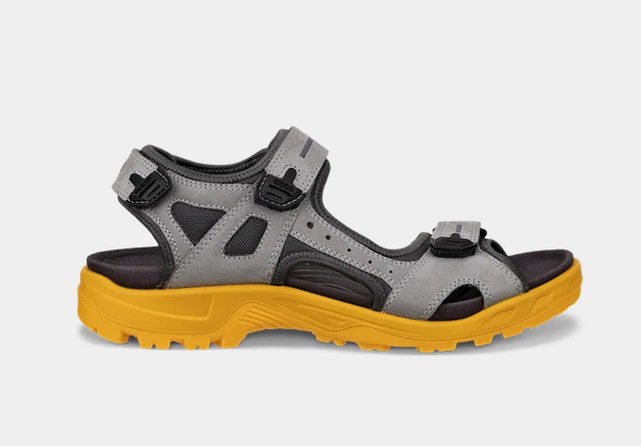 ECCO OFFROAD UOMO sandalo trekking outdoor grigio giallo 069564 56342