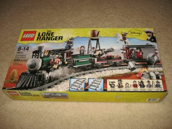lego lone ranger constitution train chase