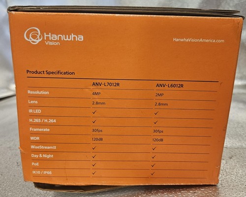 HanwhaVision ANV-L6012R / L7012R 2MP Network Camera #938L - Picture 4 of 5