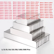 Square Super Strong Magnets Length 5-100mm N35 Rare Earth NdFeB Magnet Multiple