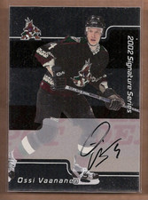 2001-02 BAP Signature Series Autographs #105 Ossi Vaananen Auto