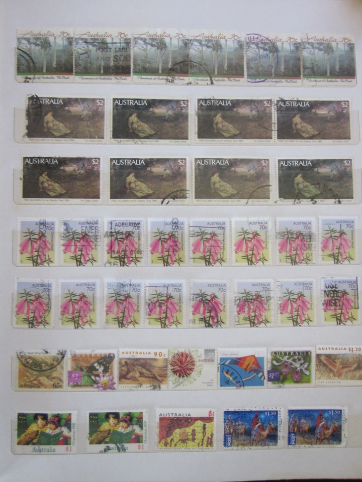 HIGH VALUE Australian Stamps Bulk Lot x 234 Decimals to 5 Off Paper