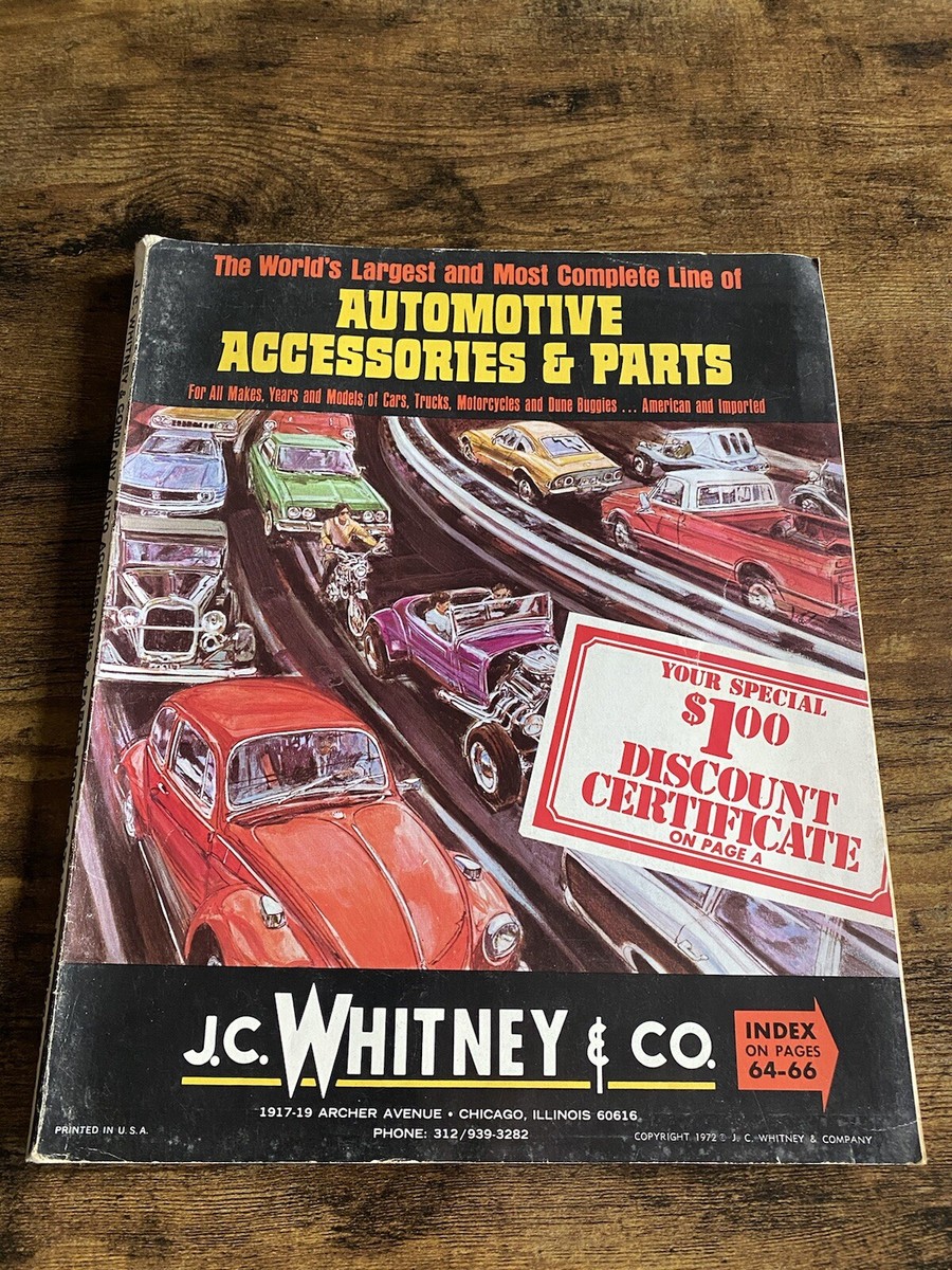 Vintage 1972 J.C. Whitney & Co. Automotive Accessories