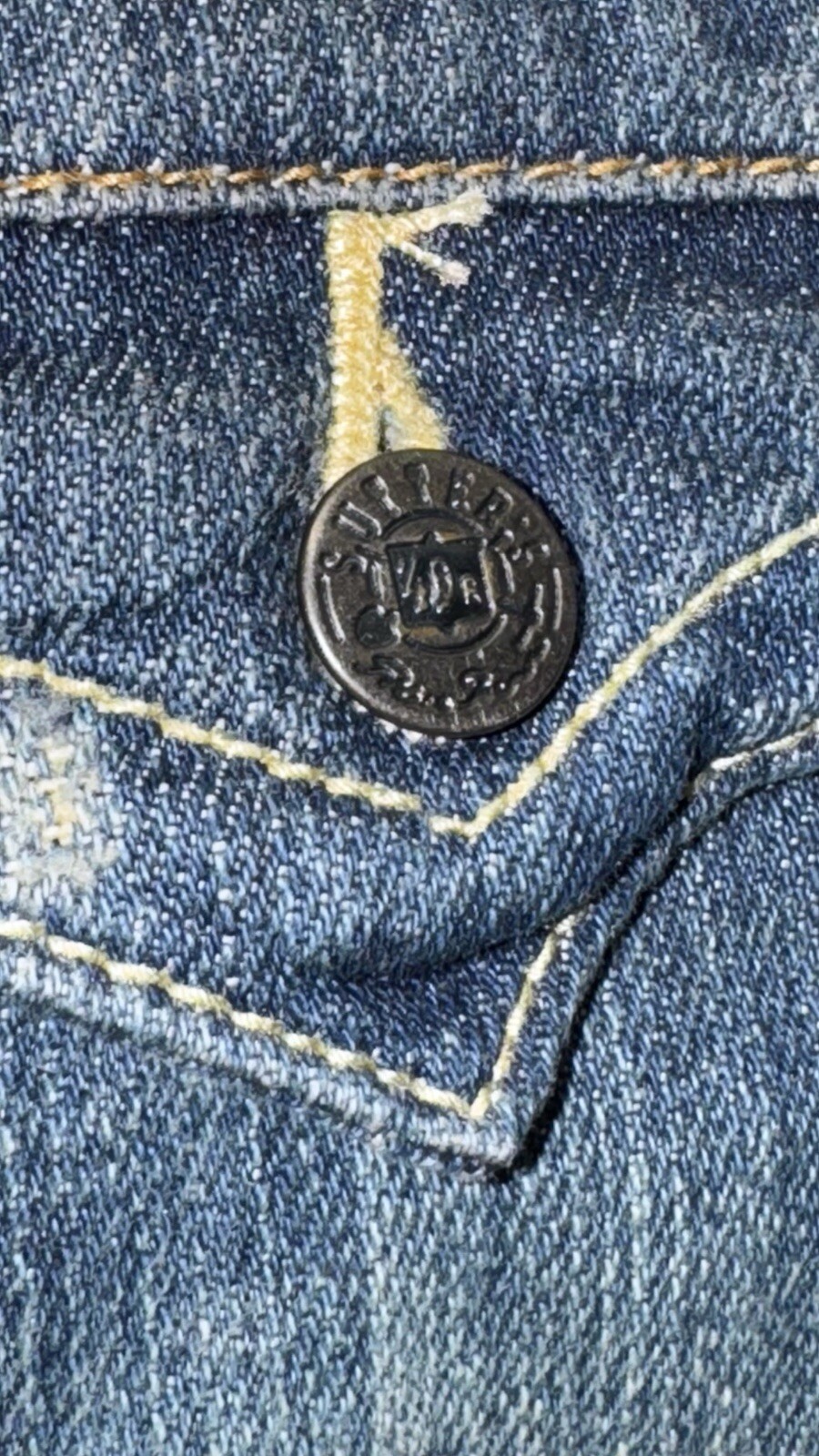 Sutters Copper Riveted Denim Jean Jacket Juniors X-Large