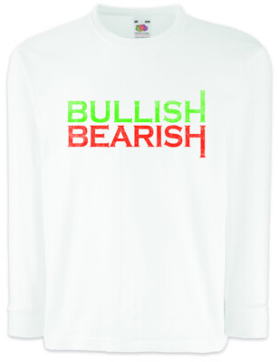 Bullish vs. Bearish Kinder Langarm T-Shirt Bulls & Bears Trader Fun Banker
