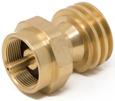 Propane Adapter 20 lb to 1 lb Converter BBQ Grill Conversion Brass Adapter